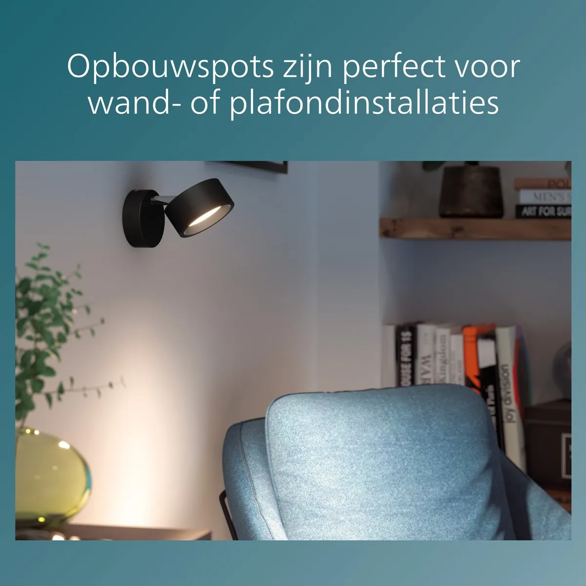 Philips Bracia Single Spot 2700K 5.5W - Zwart