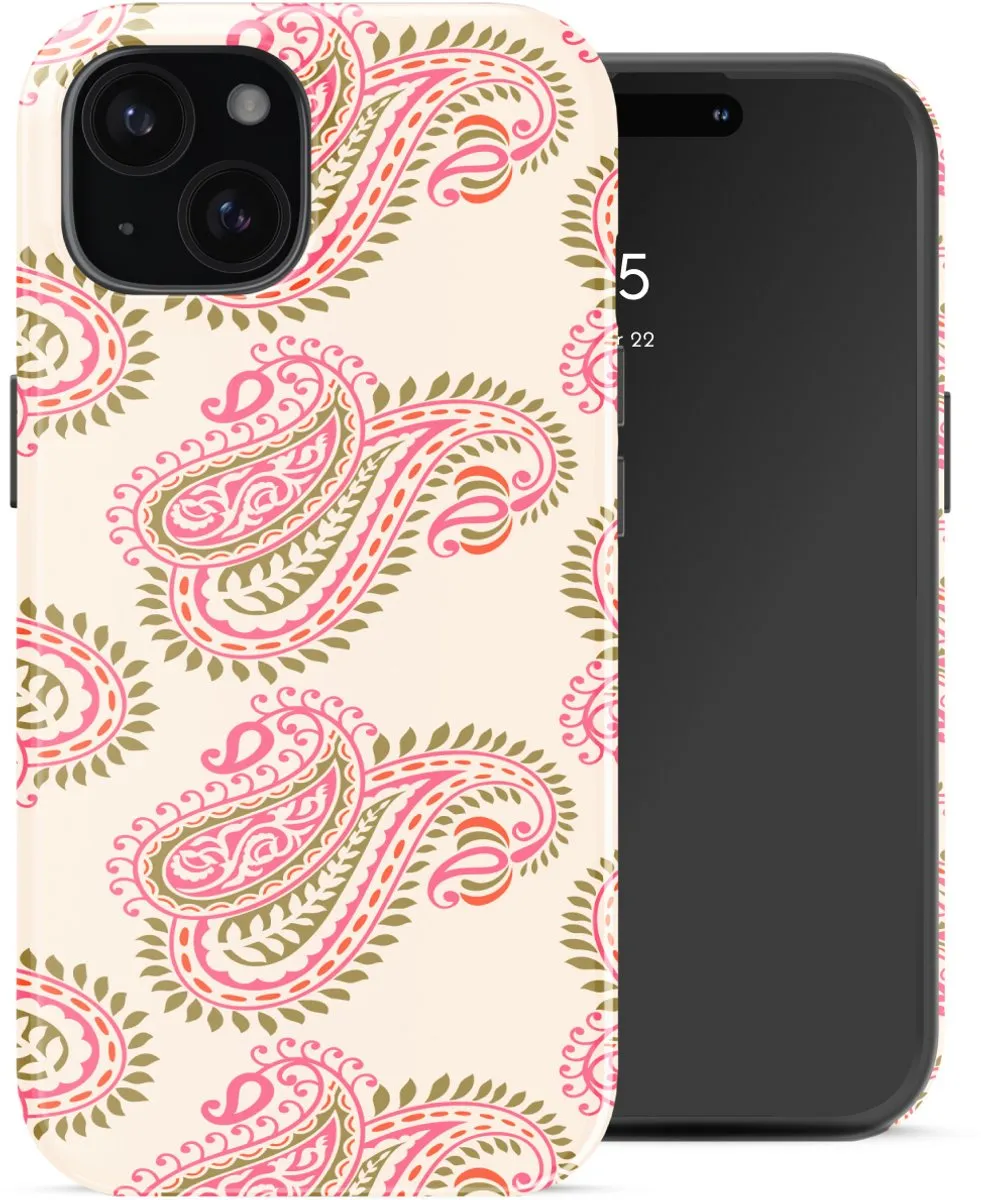 Selencia Hoesje iPhone 15 Paisley Blush - MagSafe