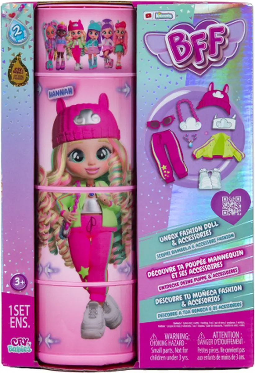 IMC Toys BFF Cry Babies Hannah Pop - afbeelding 2 van 6