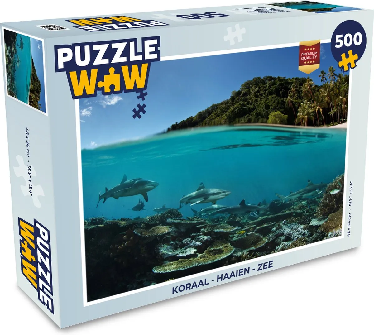 PuzzleWow Haaien Zee Legpuzzel 500 Stuks