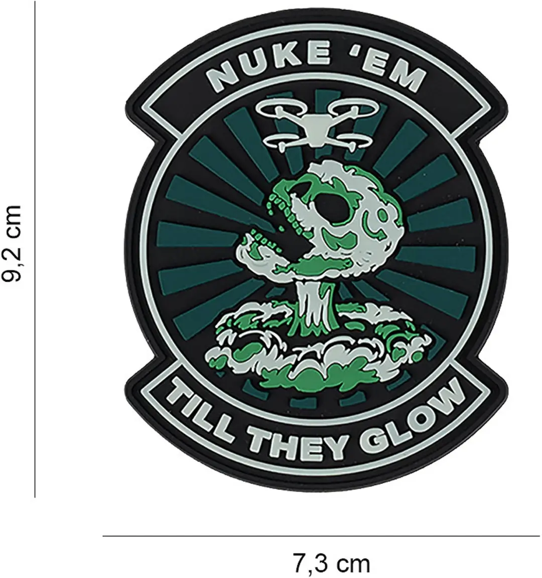 Embleem 3D PVC Nuke 'em Till they glow