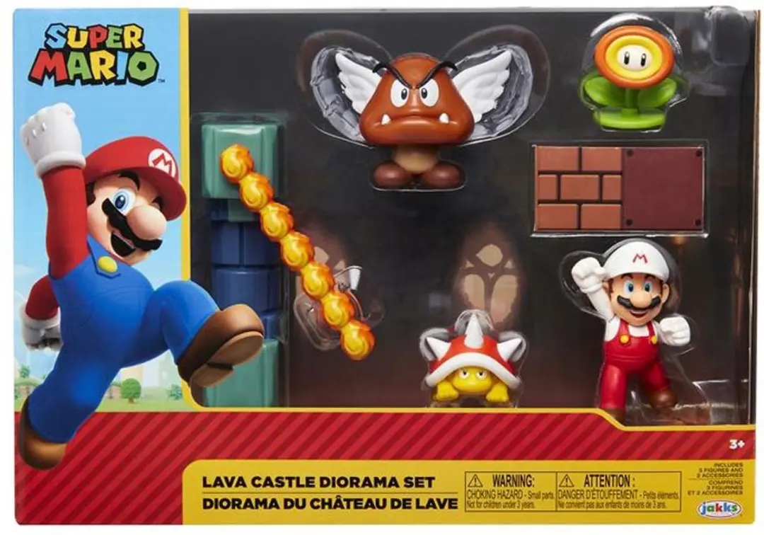 Nintendo Super Mario Lava Castle Diorama Set - afbeelding 5 van 6