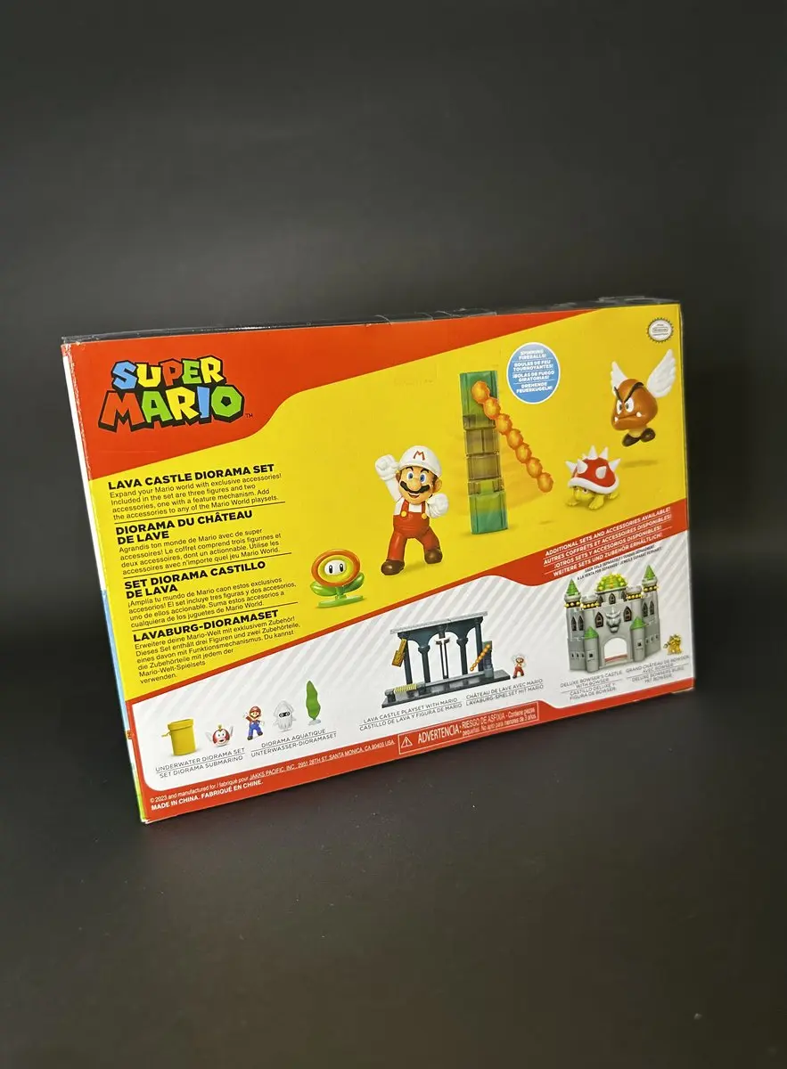 Nintendo Super Mario Lava Castle Diorama Set - afbeelding 6 van 6