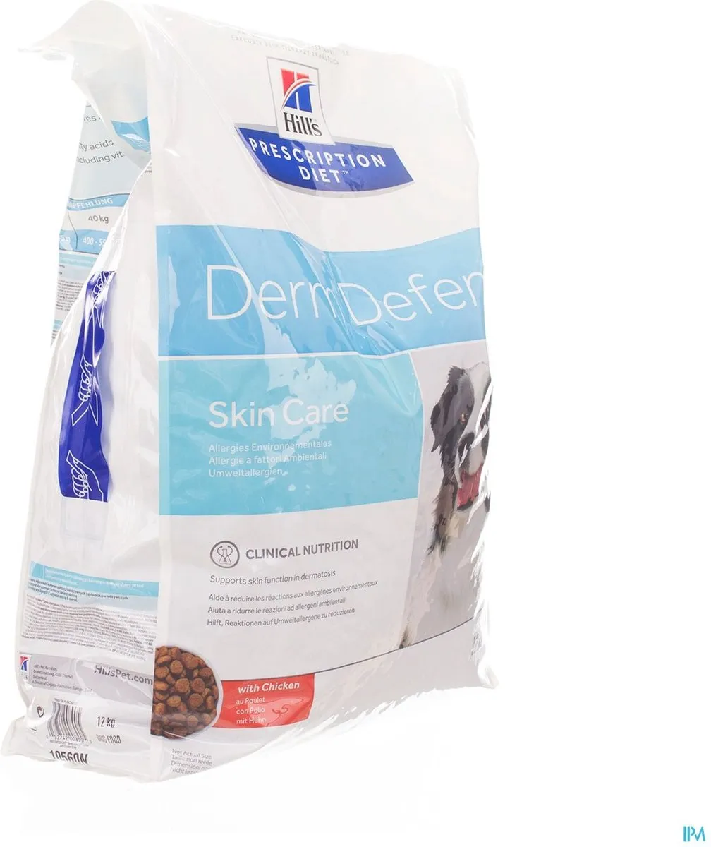 Hill's Prescription Diet Canine Derm Defense Hondenvoer 12kg - Kip