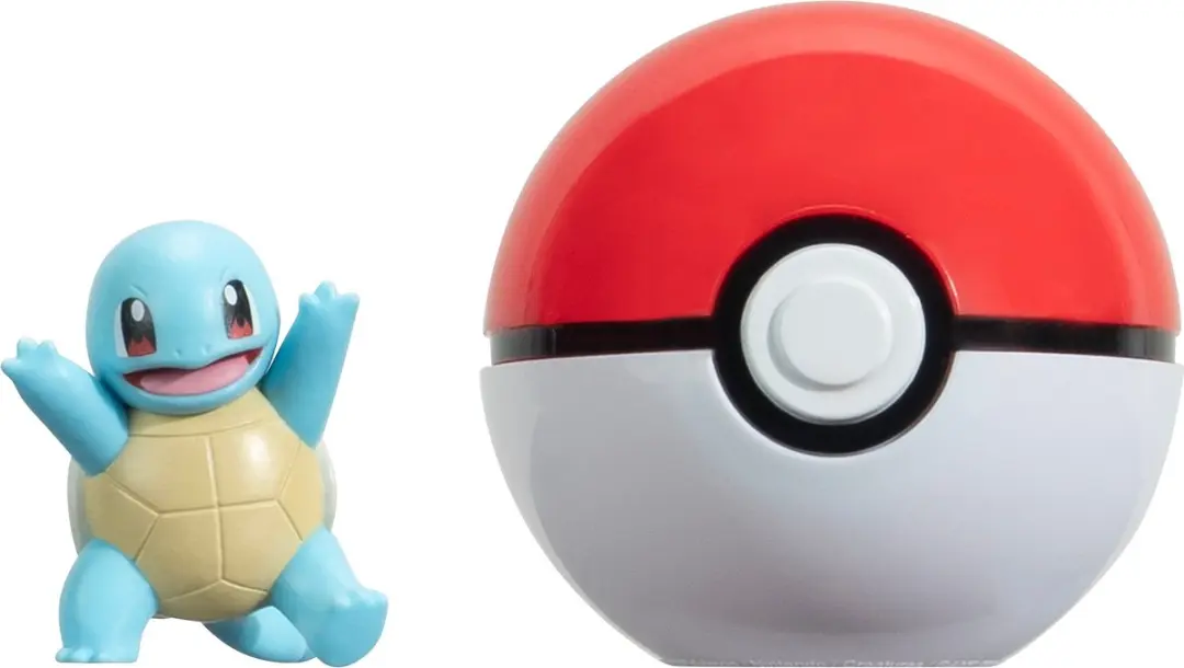 Pokémon Clip'n'Go Poké Balls Squirtle #3 & Mini-Figuur - afbeelding 3 van 4
