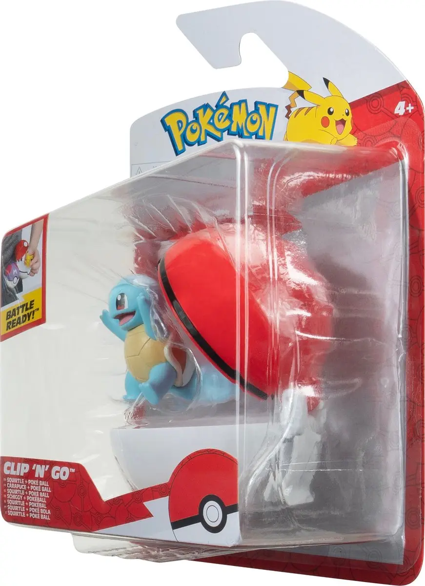 Pokémon Clip'n'Go Poké Balls Squirtle #3 & Mini-Figuur - afbeelding 2 van 4