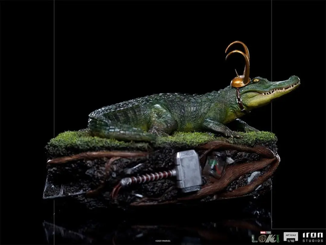 Marvel Loki Alligator 1:10 Statue - Groen - afbeelding 6 van 6