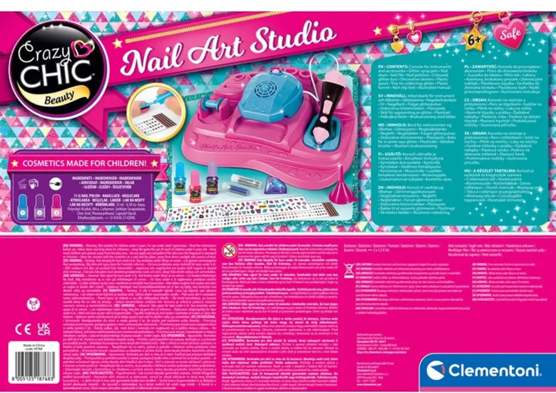 Clementoni Crazy Chic Beauty Nagelontwerpstudio - afbeelding 2 van 5