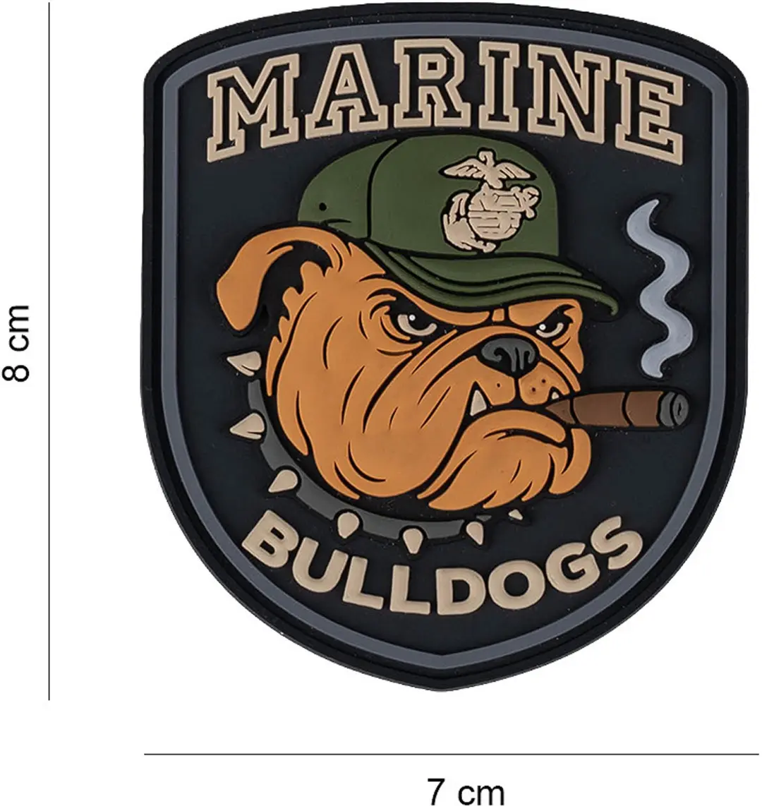 Embleem 3D PVC USMC Marine Bulldogs #6044