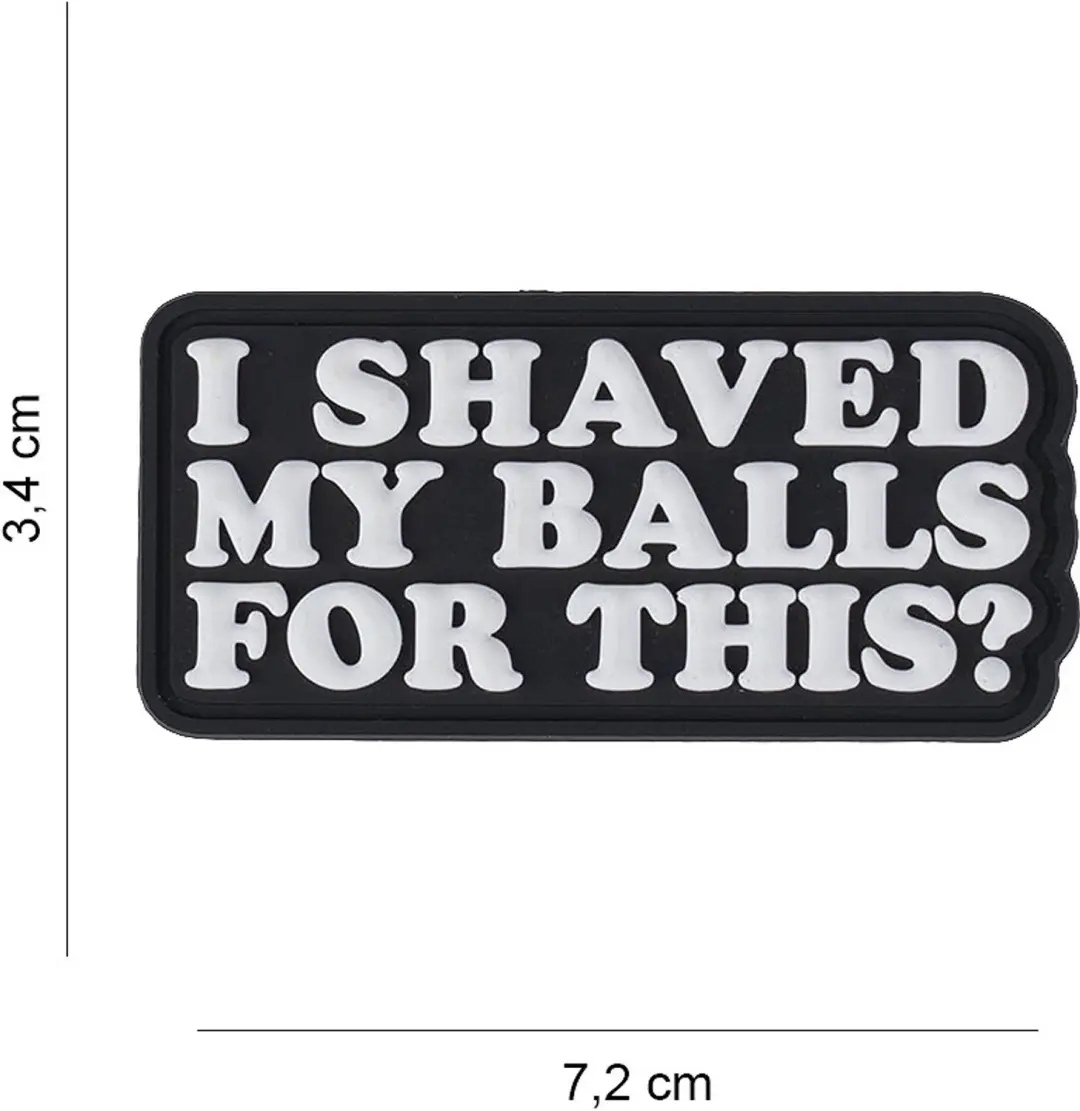 Embleem 3D PVC I shaved my ball for this ? #3072