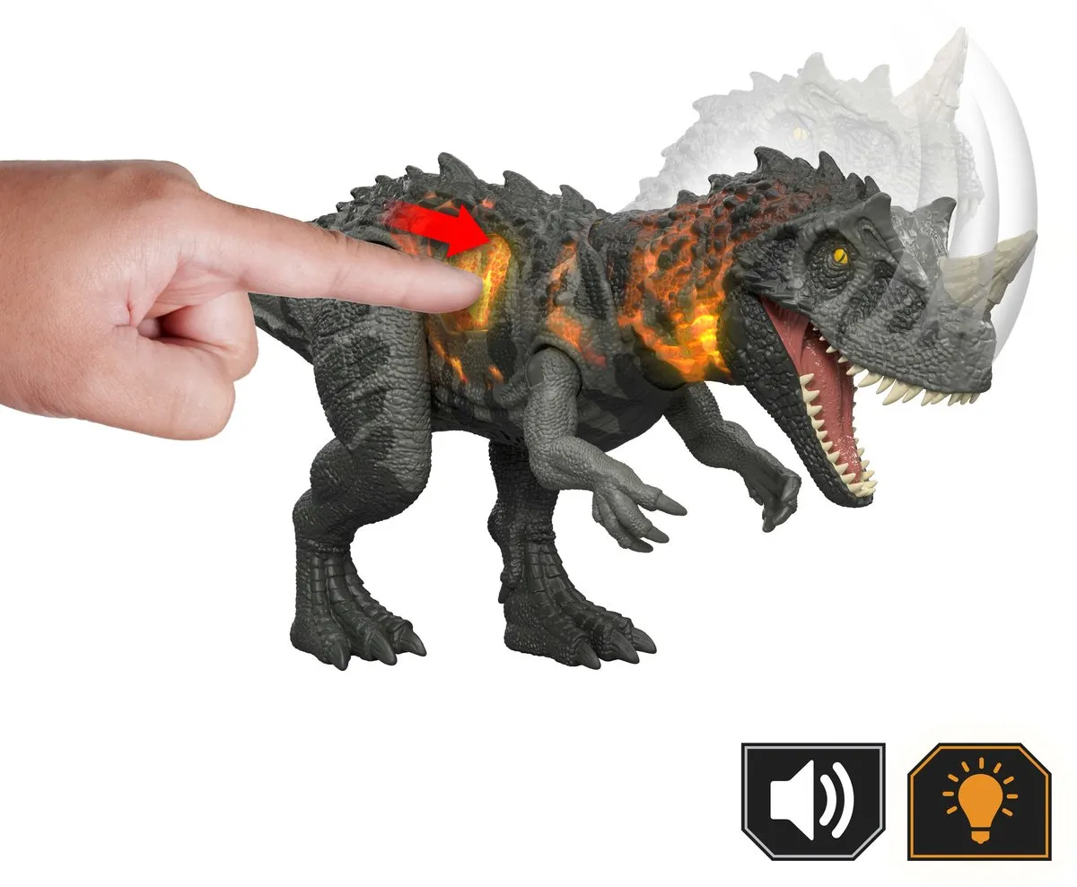 Mattel Jurassic World Wild Roar Ceratosaurus - MATTJKL77 - Multi