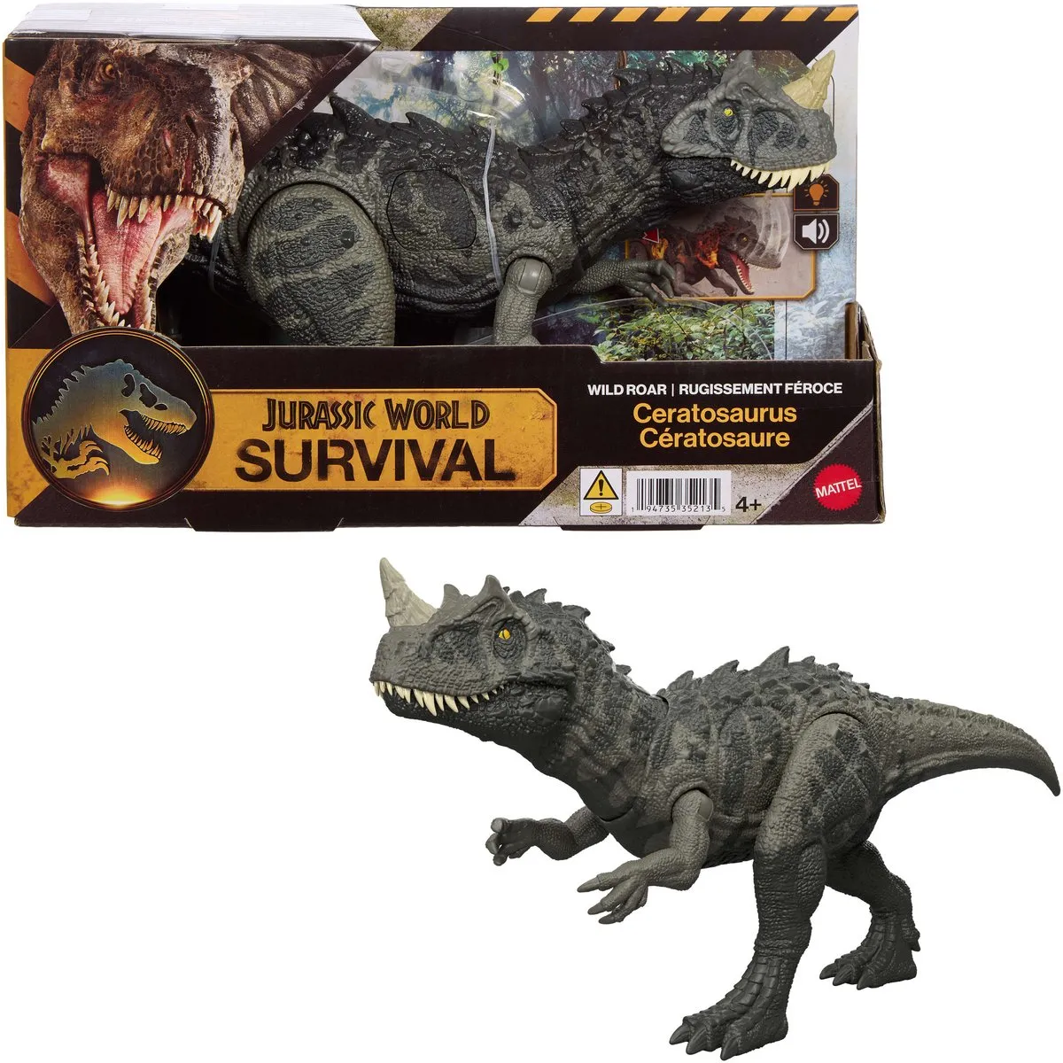 Mattel Jurassic World Wild Roar Ceratosaurus