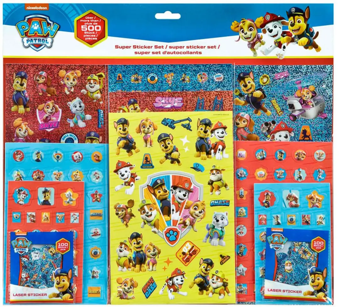 PAW Patrol Stickerset - 500 stickers - afbeelding 2 van 2