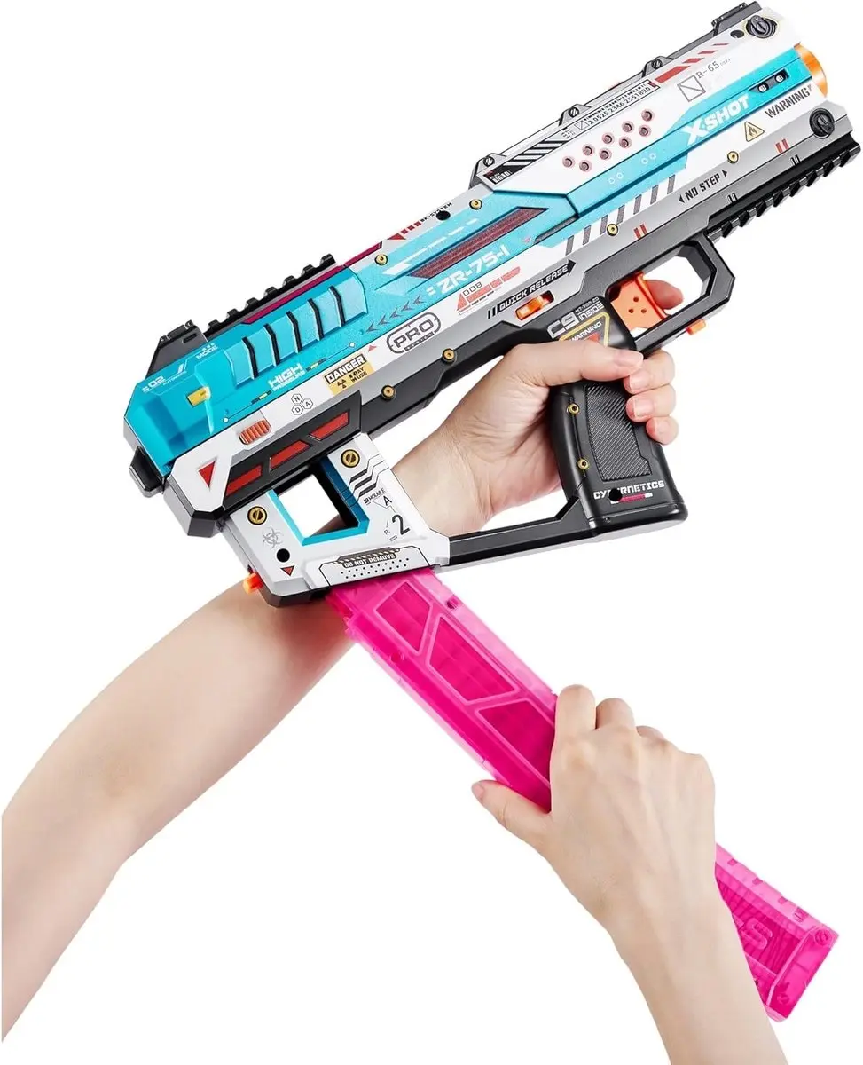 XSHOT Skins Pro Series Fury-X Blaster + 40 Darts - afbeelding 5 van 6