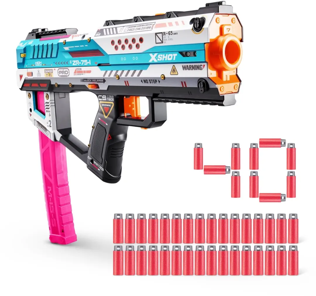 XSHOT Skins Pro Series Fury-X Blaster + 40 Darts - afbeelding 3 van 6