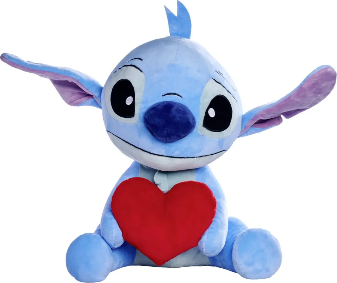 Simba Disney Lilo & Stitch Stitch Knuffel met Hartje - 50cm - afbeelding 2 van 2