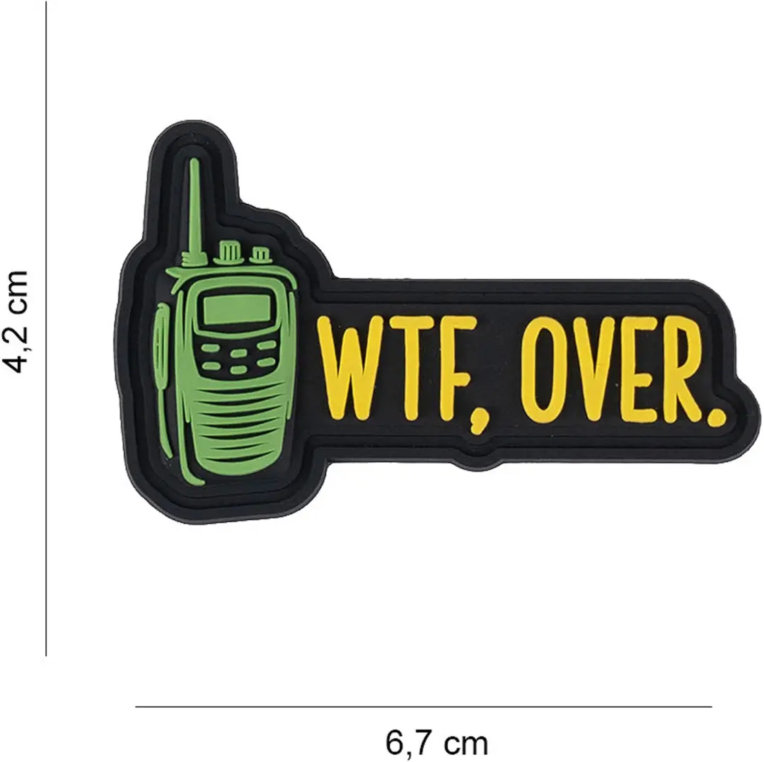 Embleem 3D PVC WTF, over. #3067