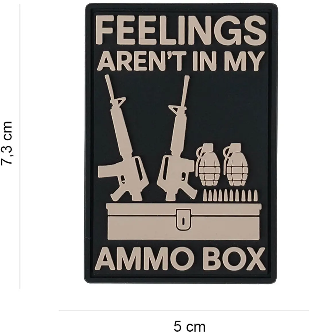 Embleem 3D PVC Feelings aren't in my ammo box #3090