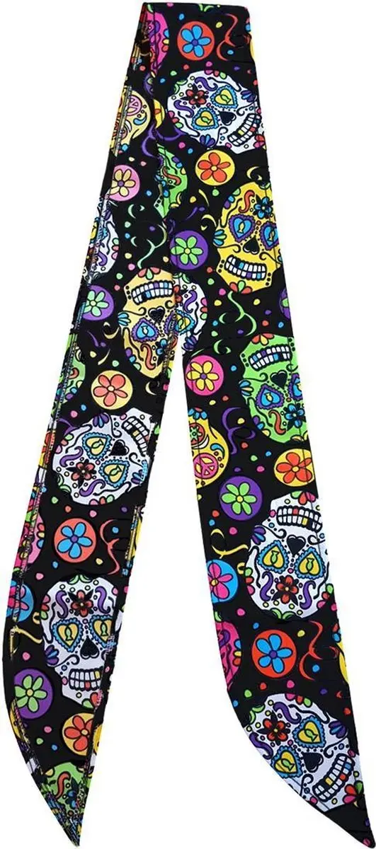 Espa Sjaal Mexican Skulls - Zwart