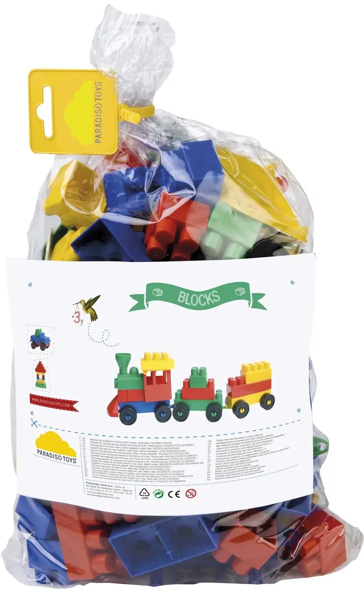 Paradiso Toys Bouwblokken 200-delig