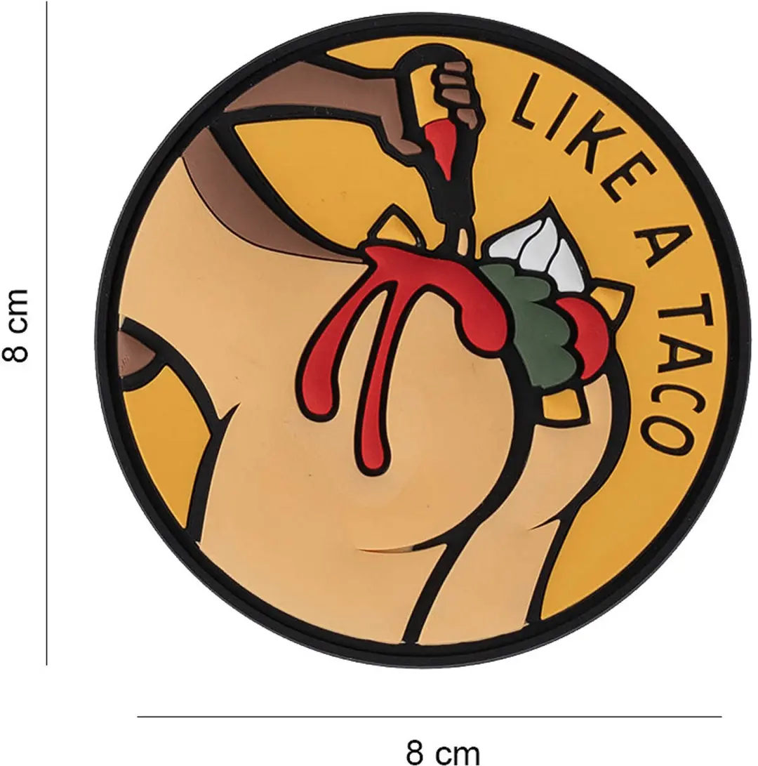Embleem 3D PVC Like a Taco #6063