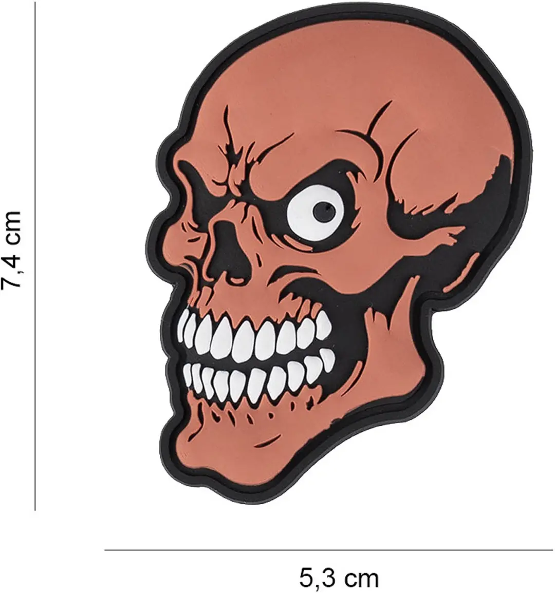 Embleem 3D PVC Shit Happens Skull #10114