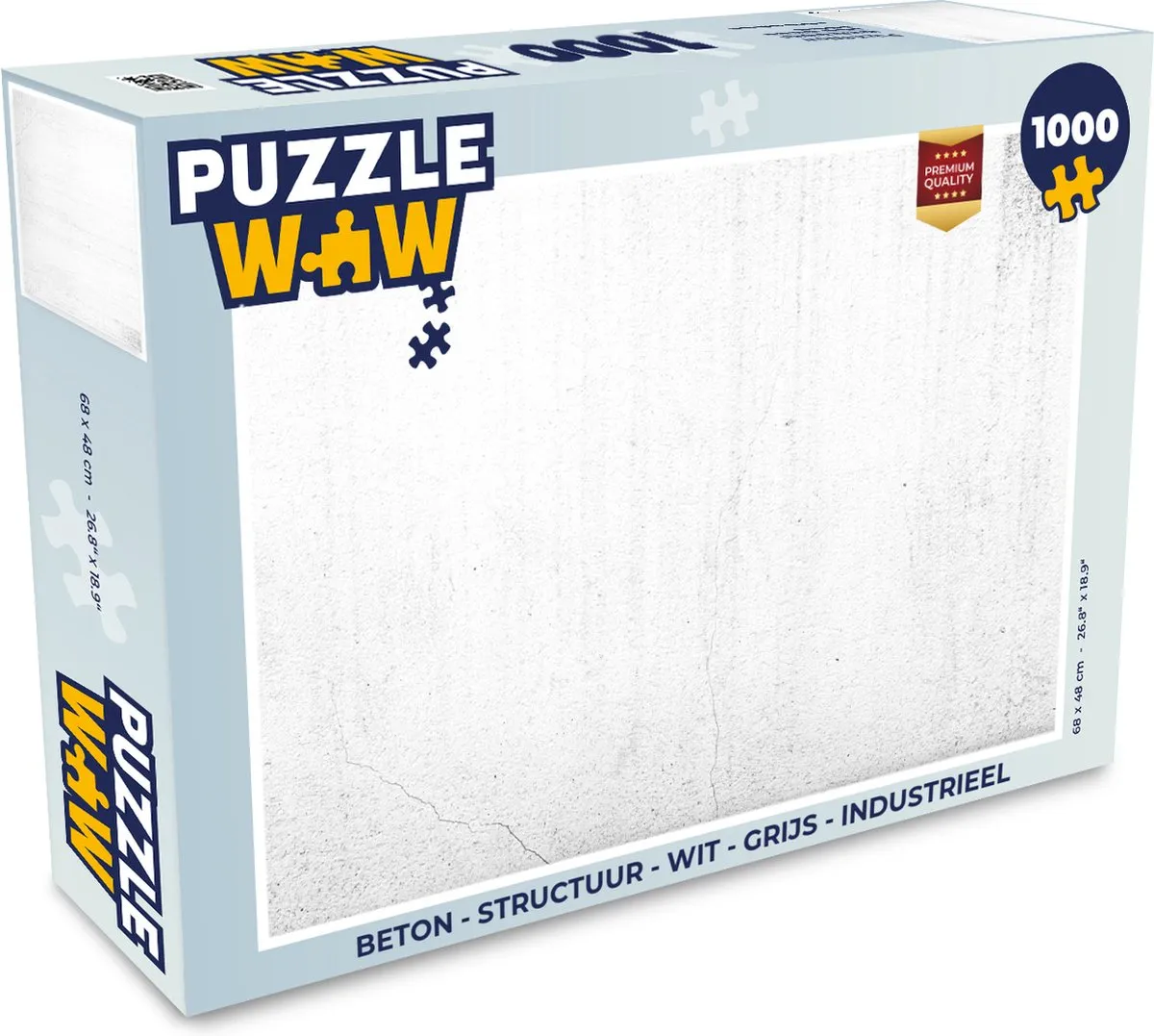 PuzzleWow Beton Structuur Legpuzzel 1000 Stuks