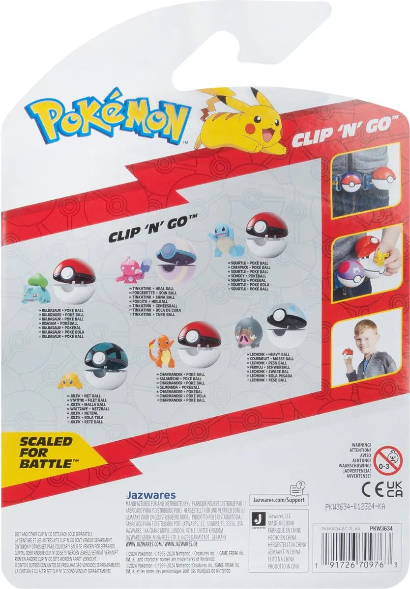 Pokémon Clip'n'Go Poké Balls Bulbasaur #1 & Mini-figuur - afbeelding 4 van 4