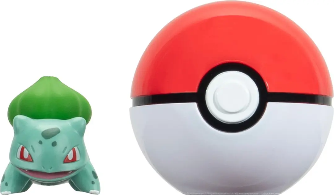 Pokémon Clip'n'Go Poké Balls Bulbasaur #1 & Mini-figuur - afbeelding 3 van 4