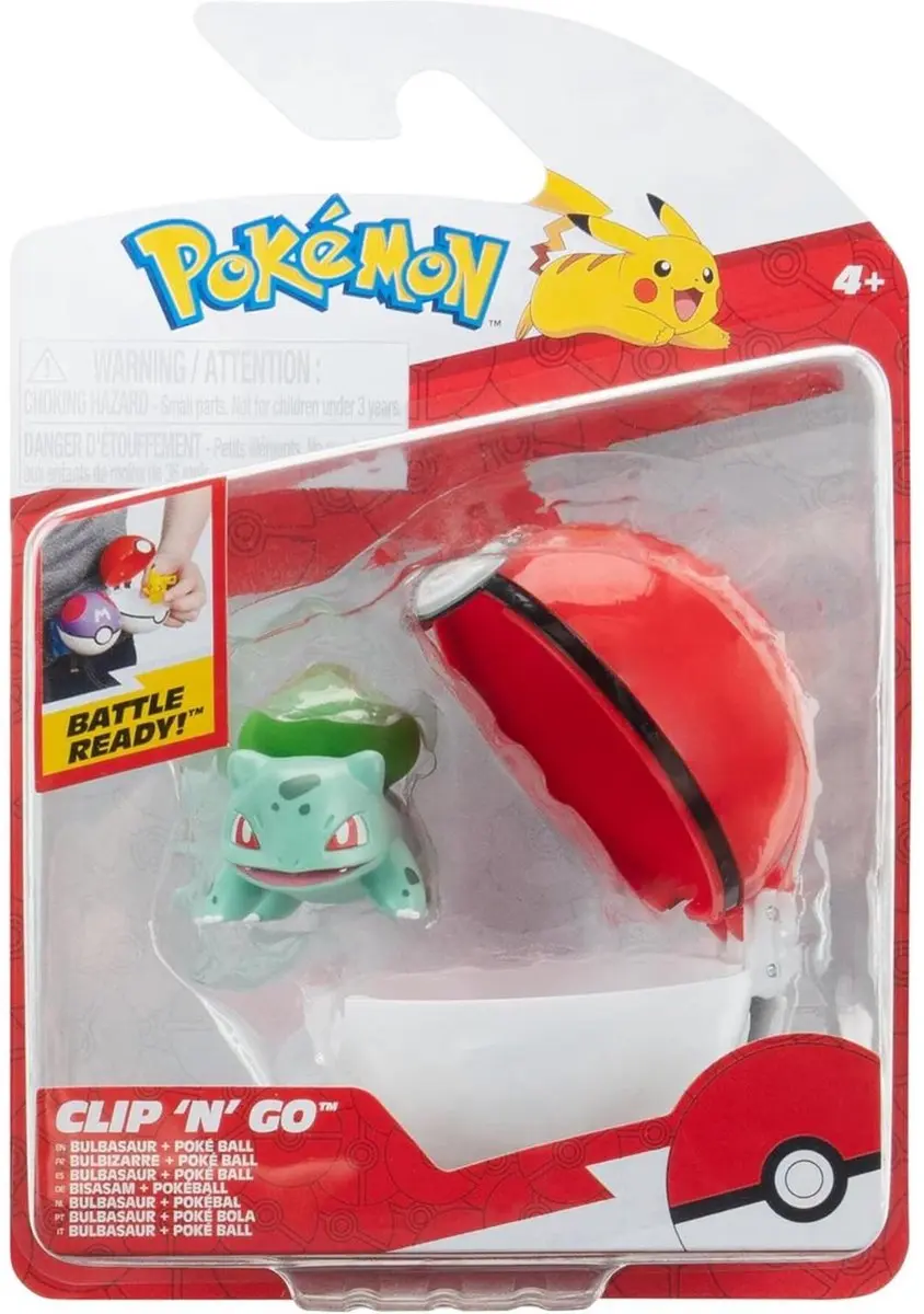 Pokémon Clip'n'Go Poké Balls Bulbasaur #1 & Mini-figuur