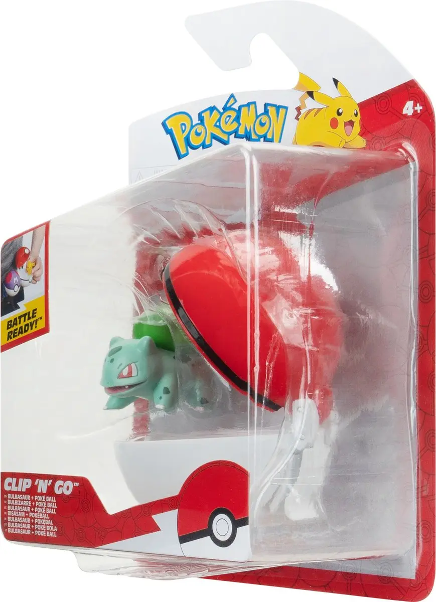 Pokémon Clip'n'Go Poké Balls Bulbasaur #1 & Mini-figuur - afbeelding 2 van 4