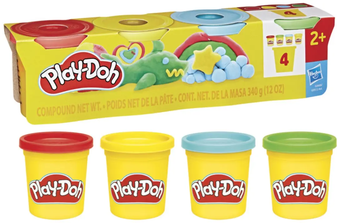 Play-Doh Klassieke Kleuren Boetseerklei 4-pack - afbeelding 2 van 4