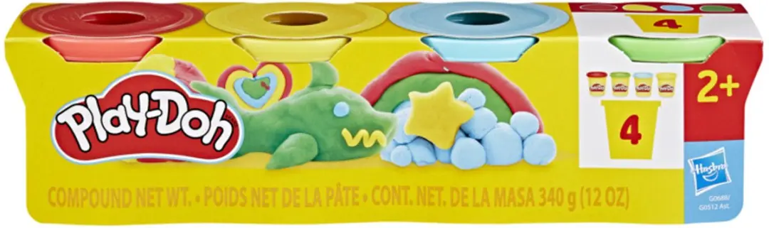 Play-Doh Klassieke Kleuren Boetseerklei 4-pack