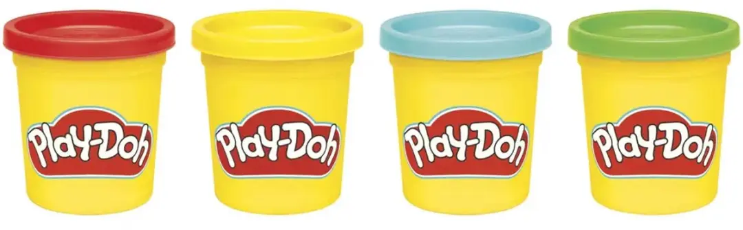 Play-Doh Klassieke Kleuren Boetseerklei 4-pack - afbeelding 4 van 4
