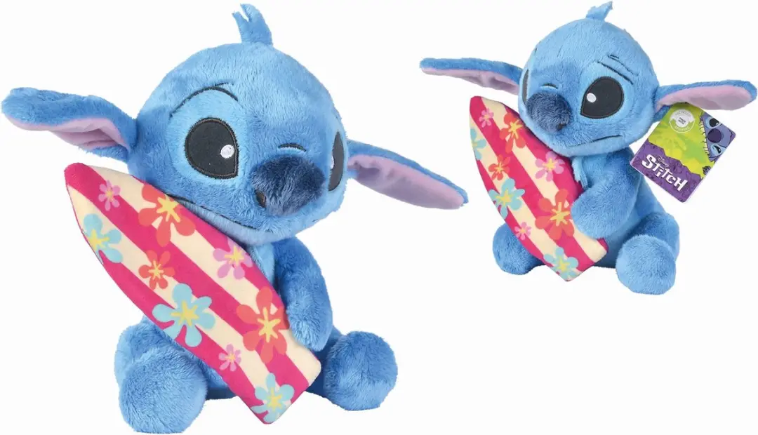 Lilo & Stitch Stitch met Surfplank Knuffel - 35cm - afbeelding 3 van 3