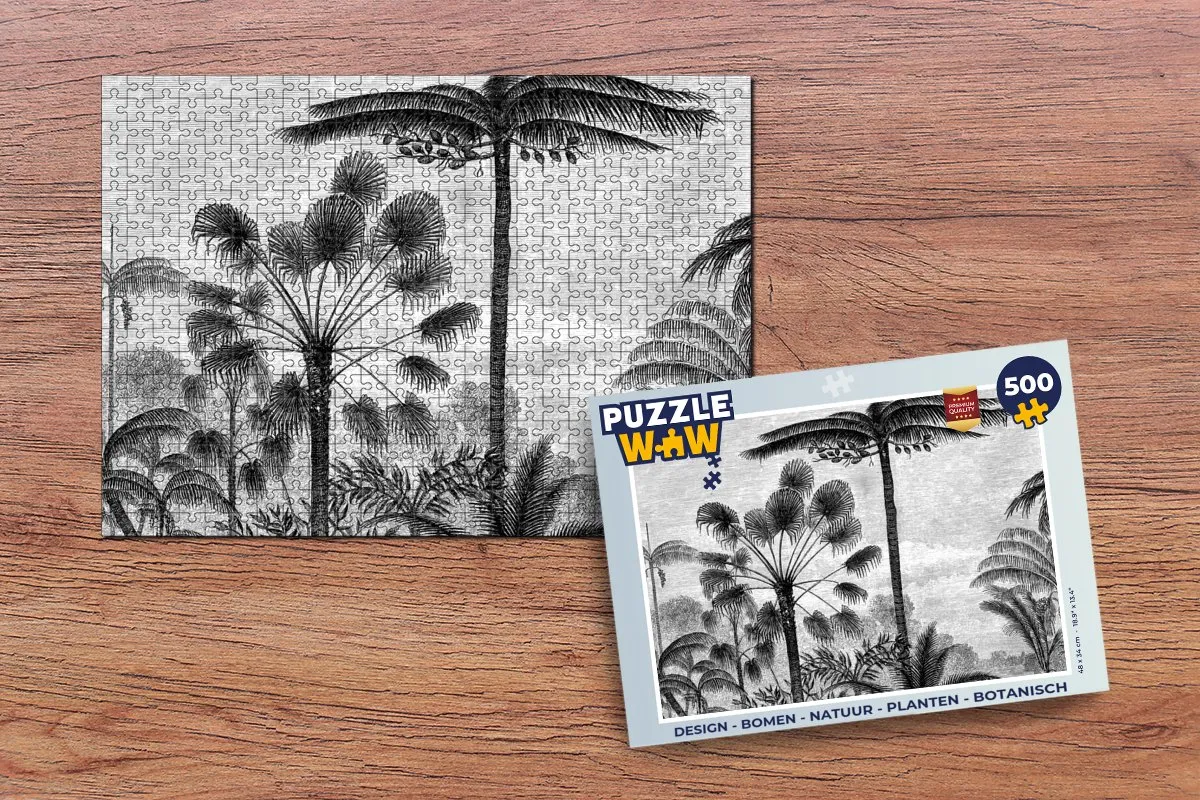 PuzzleWow Botanische Legpuzzel 500 Stuks - Multicolor