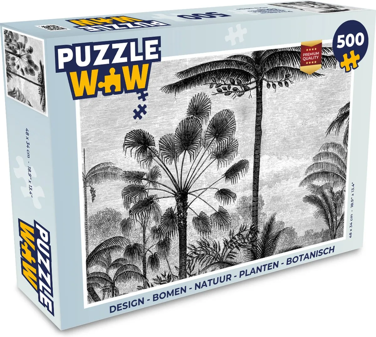 PuzzleWow Botanische Legpuzzel 500 Stuks
