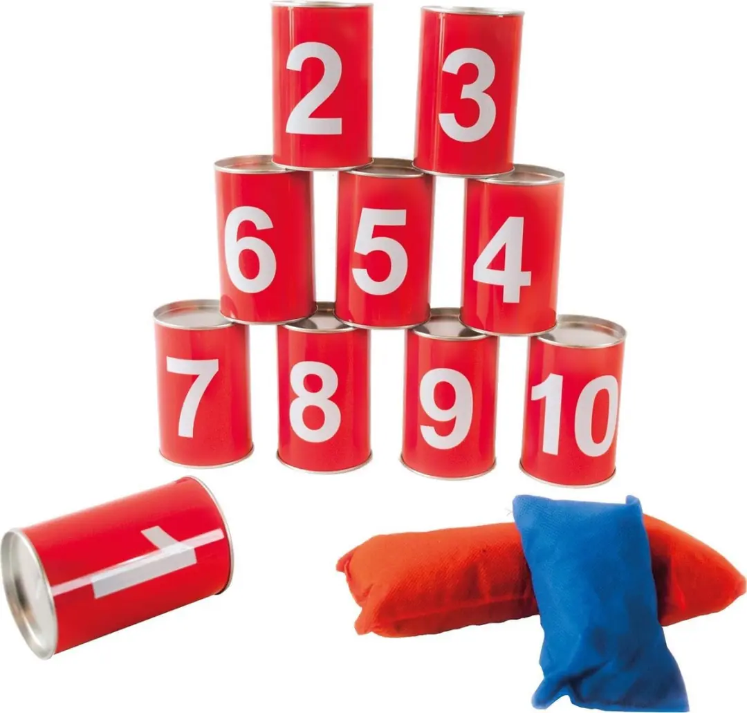 Paradiso Toys Blikgooien Rood 13-delig