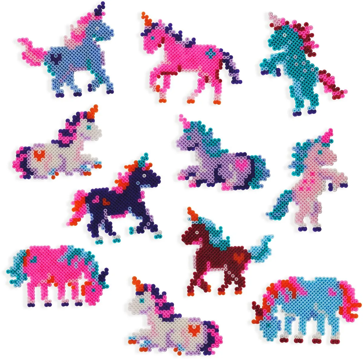 SES Creative Beedz Unicorn Wereld Strijkkralen - 4000 Stuks - 10 Kleuren