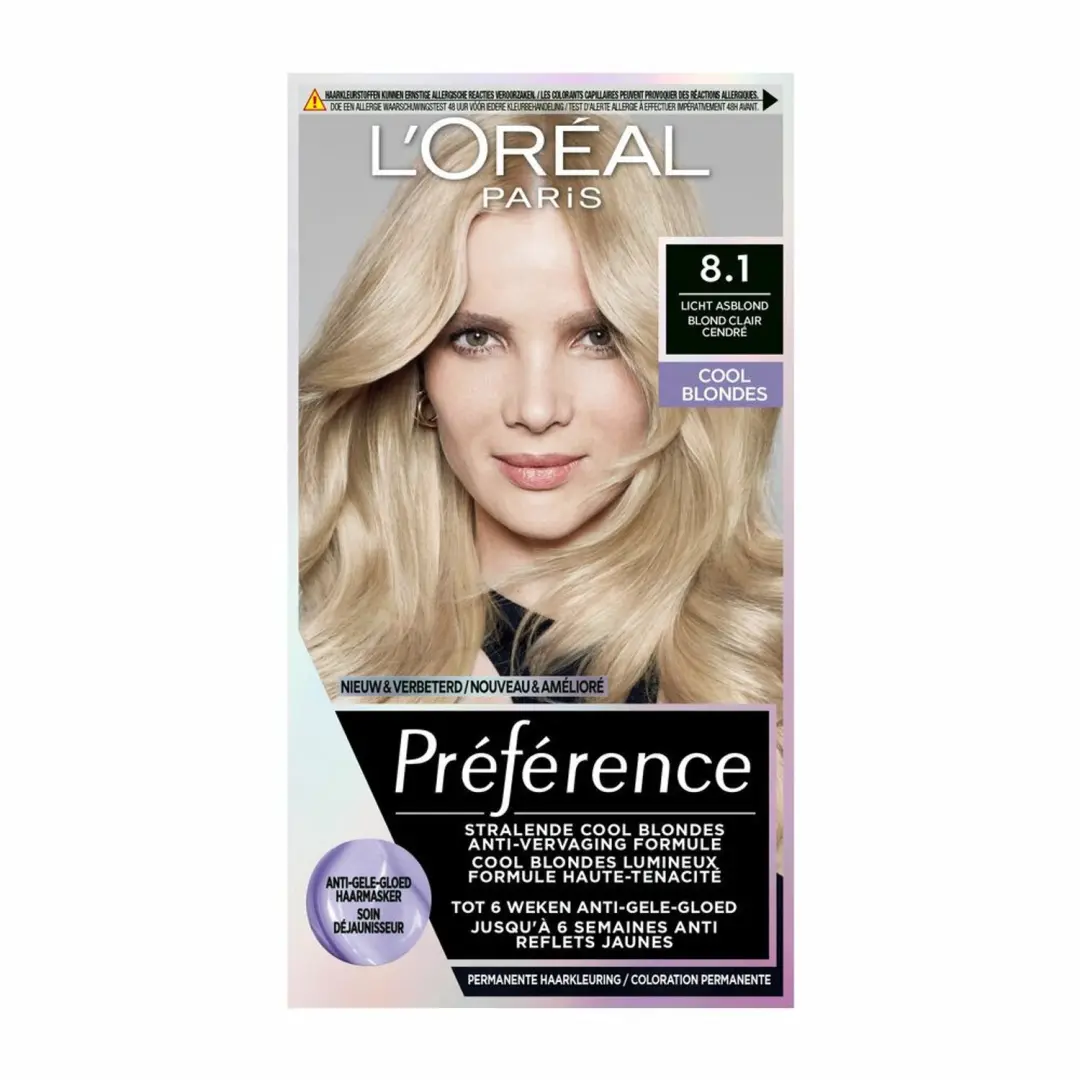 L'Oréal Paris Préférence Cool Blondes 8.1 Licht Asblond