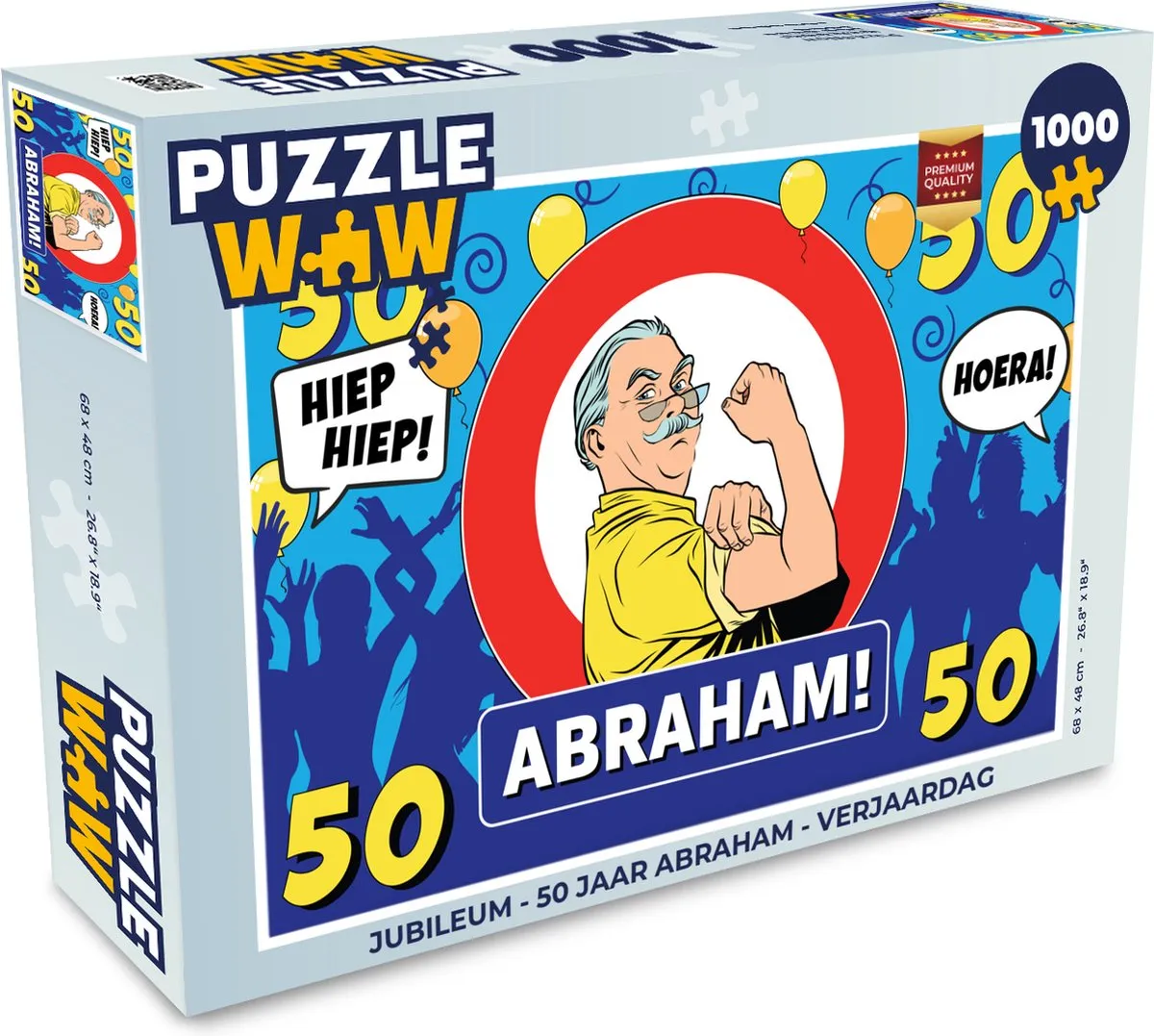 PuzzleWow Abraham Jubileum Legpuzzel 1000 Stuks