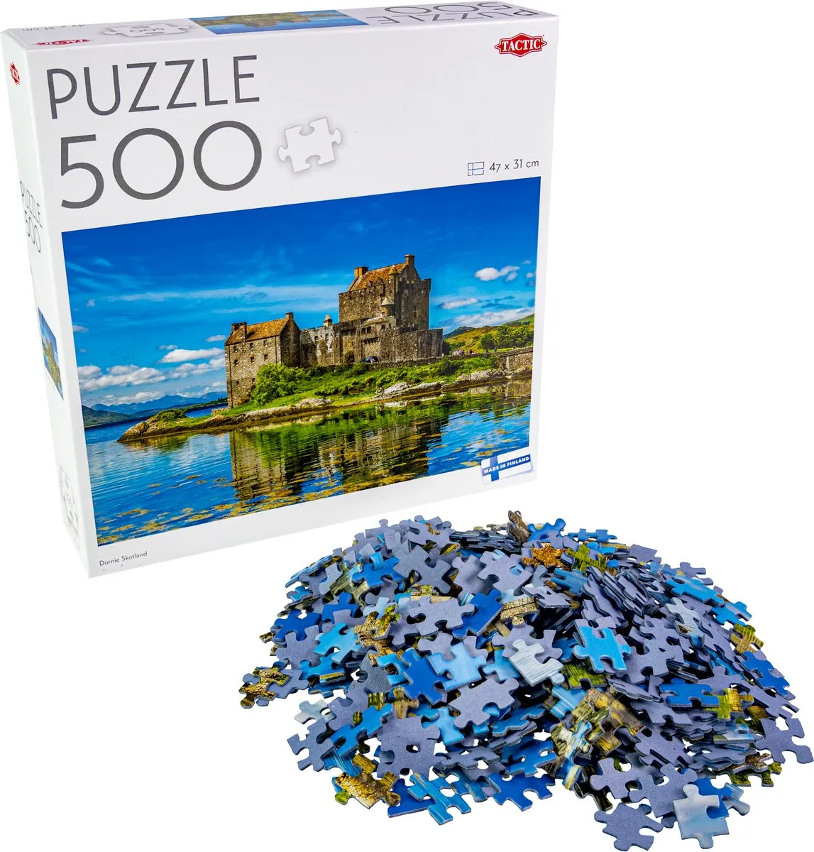 Tactic Dornie Scotland Puzzel 500 Stuks - Eilean Donan Castle