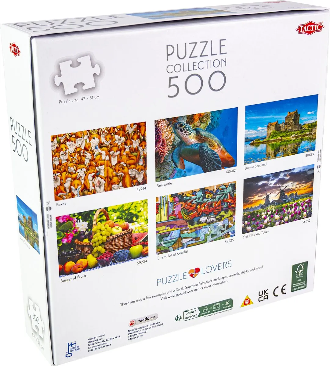 Tactic Dornie Scotland Puzzel 500 Stuks - Eilean Donan Castle