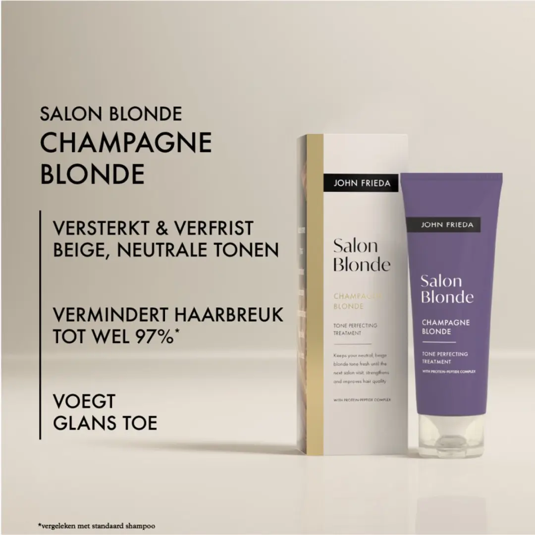 John Frieda Salon Blonde Tone Perfecting Treatment Champagne - 3x 120ml - afbeelding 5 van 6