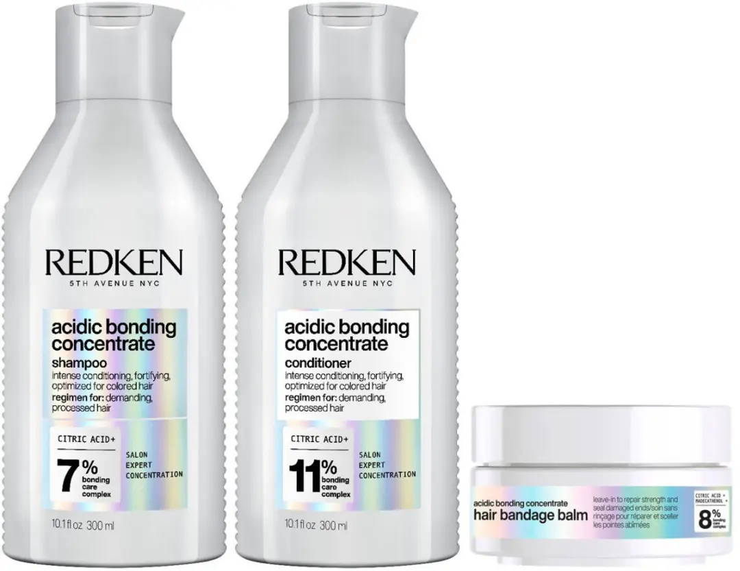 Redken Acidic Bonding Concentrate Shampoo + Conditioner + Balm