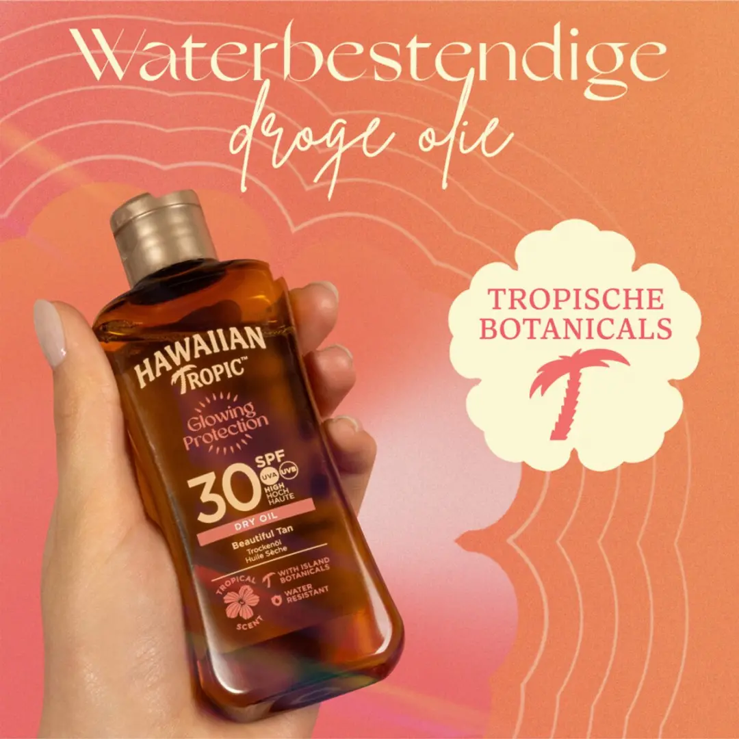 Hawaiian Tropic Glowing Protection SPF 30 Dry Oil - 6x 75ml - afbeelding 4 van 5