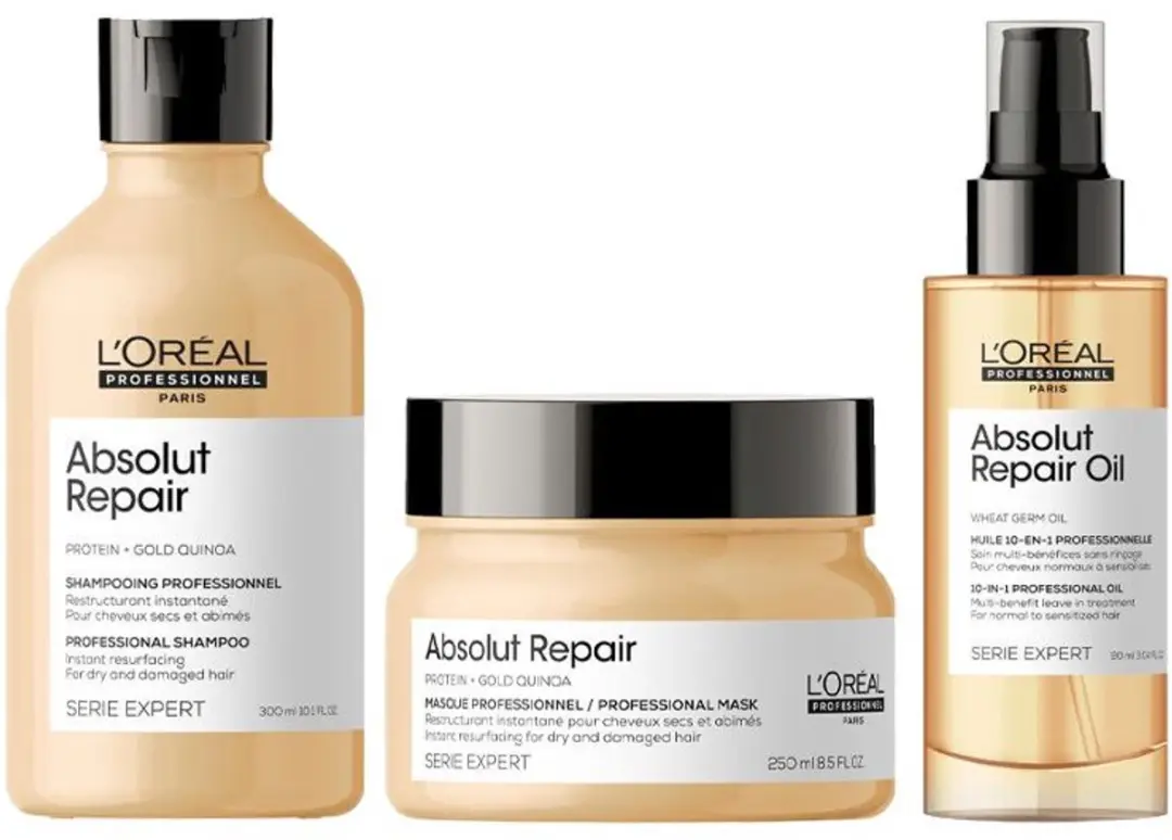 L'Oréal Professionnel Serie Expert Absolut Repair Gold Shampoo 300ml + Mask 250