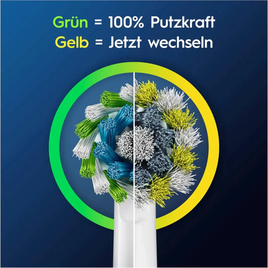 Oral-B Pro CrossAction Opzetborstels - 6 Stuks - Wit - afbeelding 5 van 6