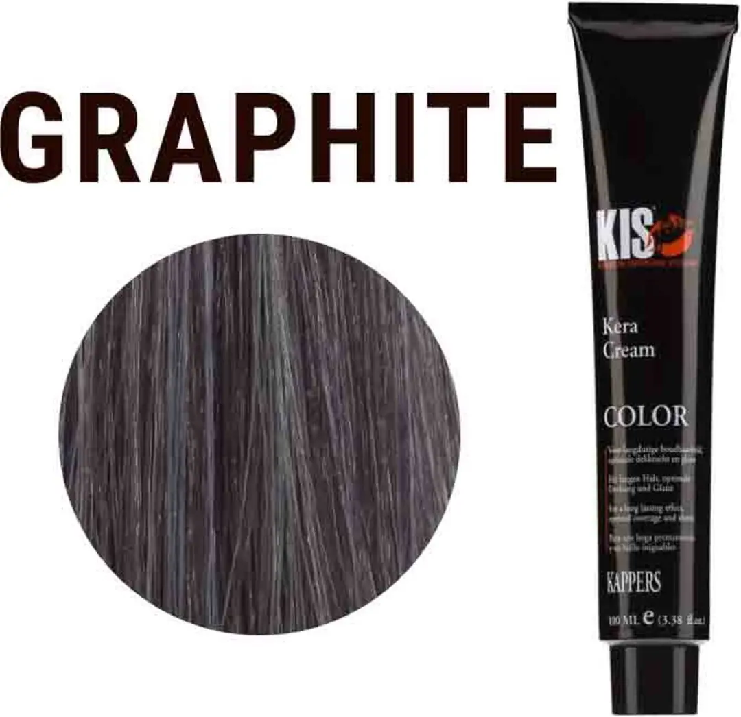 KIS KeraCream Color Haarverf 100ml - Graphite - afbeelding 2 van 2