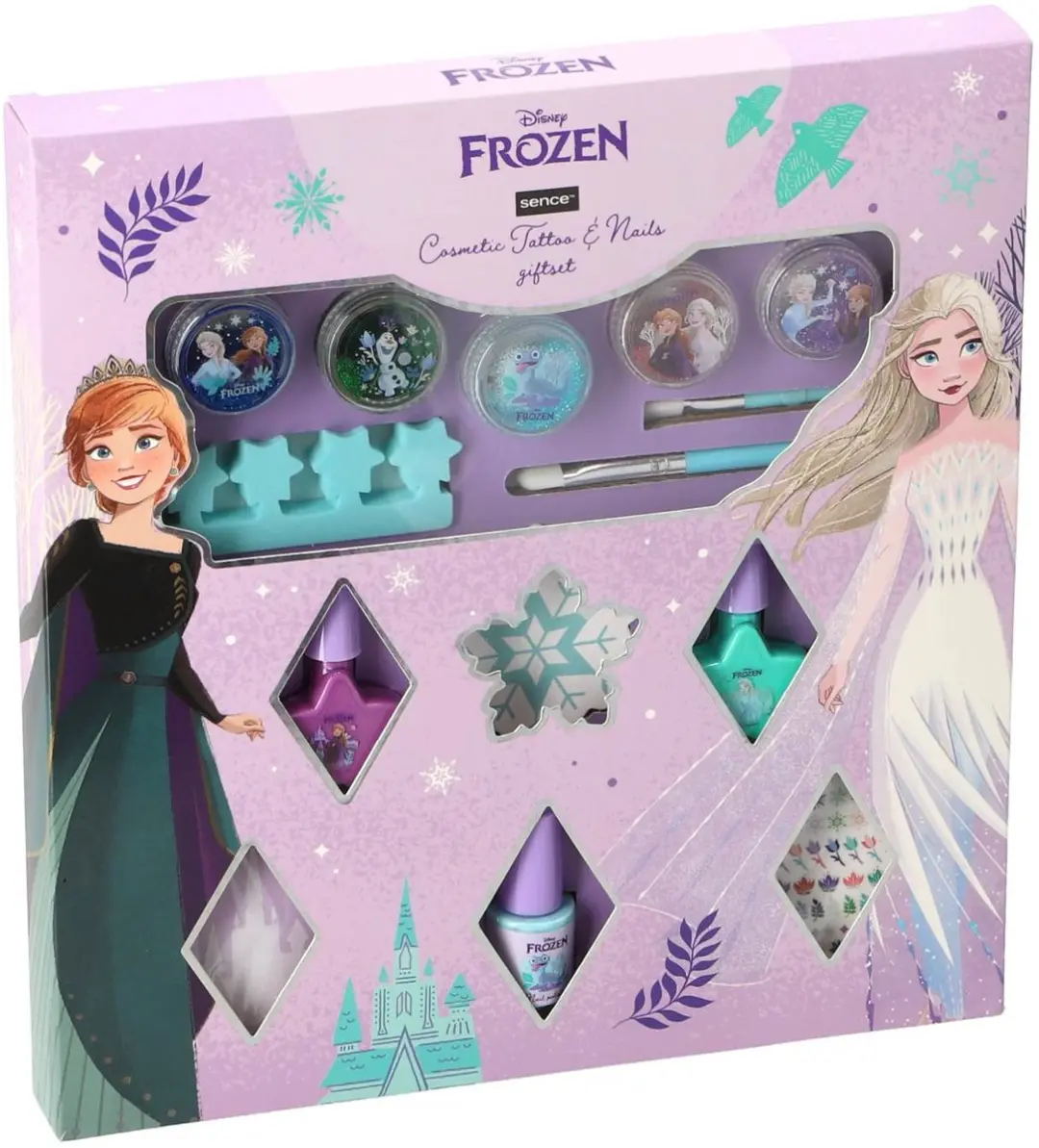 Disney Frozen giftset tattoo & nails 13-delig - afbeelding 2 van 2